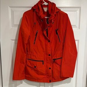 Michael Kors Women's Red Hooded Jacket